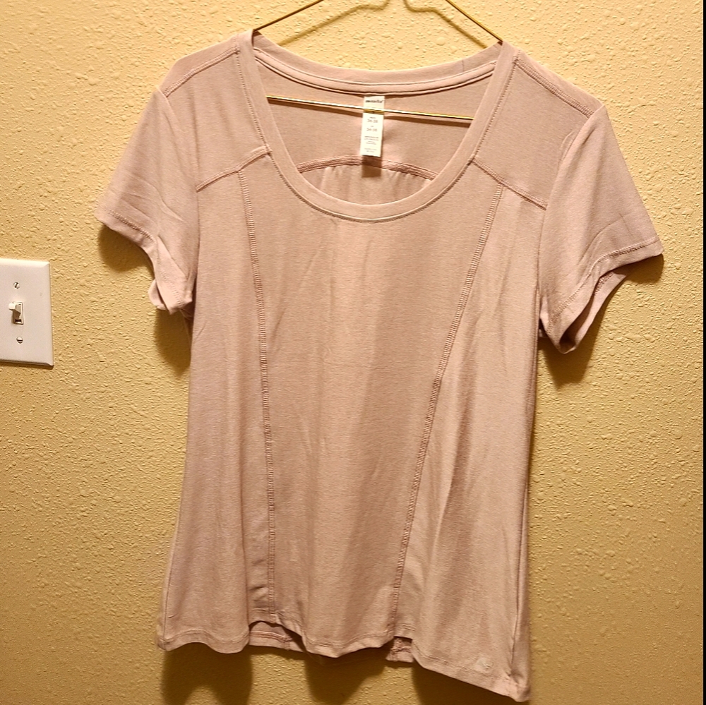 Dusty pink oversized athletic tee shirt